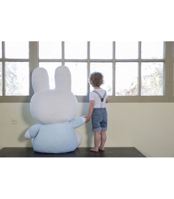 Peluche 1 metro Tiamo-Miffy | Conejo gigante 100 cm textura acolchada