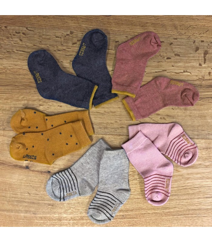 Sock 3pc. Lässig | Organic cotton GOTS ribbed band
