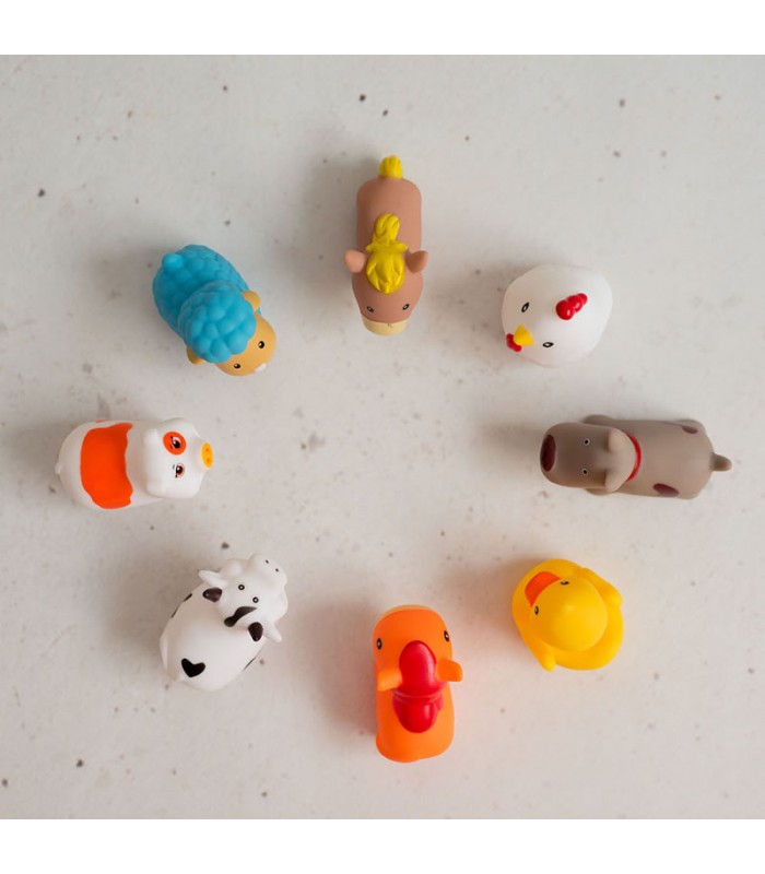 Set of 4 bath toys Olmitos | Construction vehicles