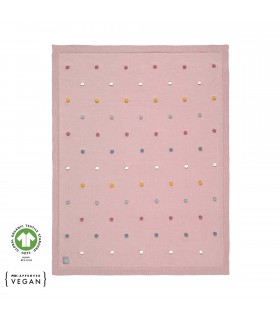 Dusky blanket dots Lässig | Embossed dot blanket 35x22cm
