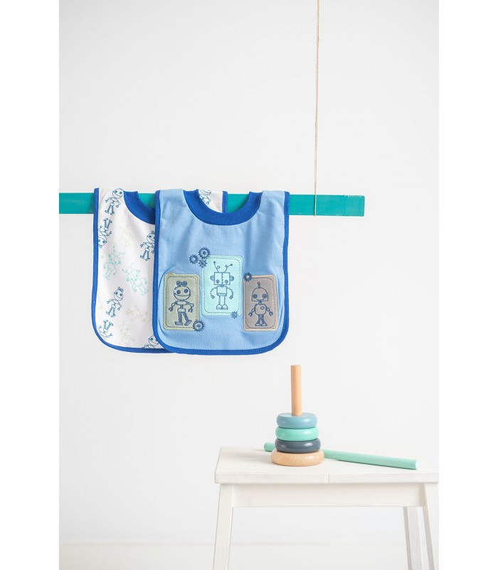 Comprar Conjunto de 2 babadores com gola elástica Olmitos a preço de oferta