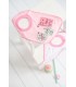 Set of 2 bibs with elastic neck Olmitos | terry cloth robots 38x23cm