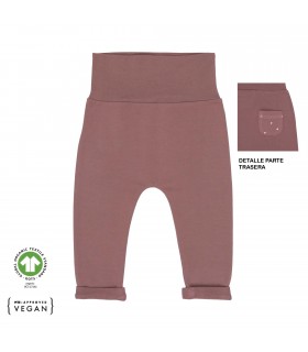 Pants Lässig | High-waisted elastic waistband GOTS cotton in gray