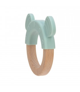Mordedor de silicone e madeira Little da Lässig