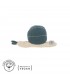 Knit snail toy Lässig | Organic cotton 17.5 cm blue