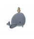 Juguete de punto animals de Lässig | Ballena sensorial vegana 18x16 cm