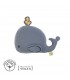 Knitted animal toy from Lässig | Vegan sensory whale 18x16 cm