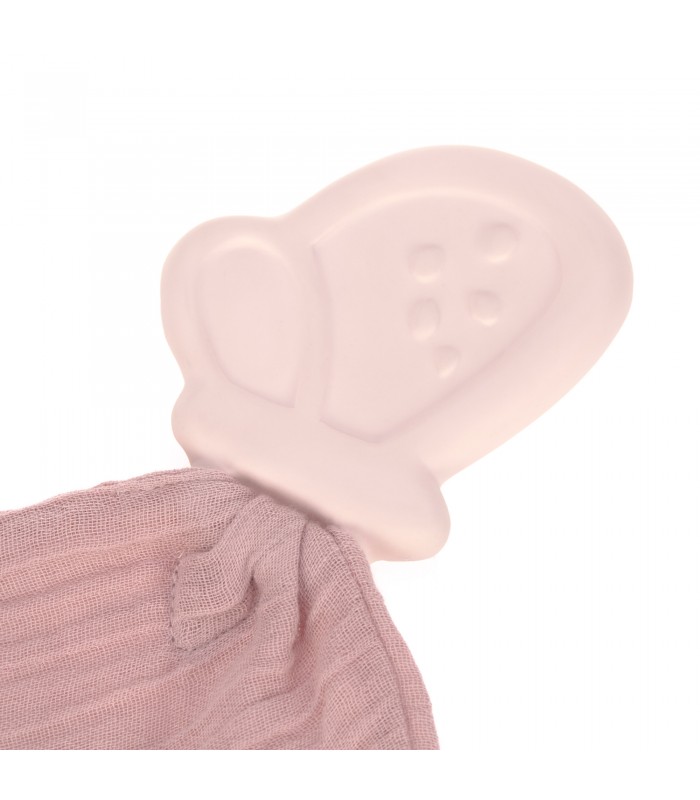 Dou-dou muslin with teether from Lässig | Cotton and rubber