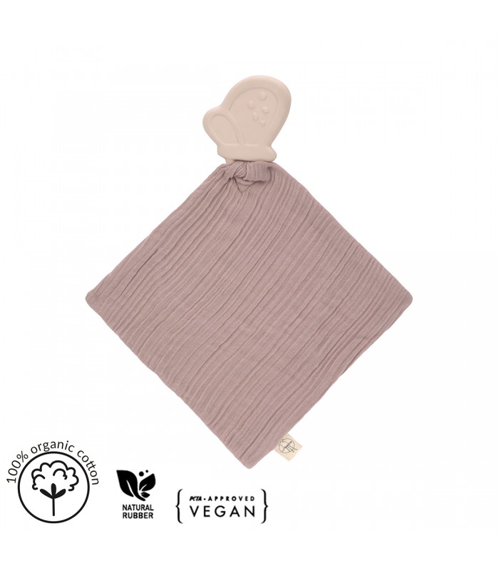 Dou-dou muslin with teether from Lässig | Cotton and rubber