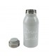 Stainless steel bottle + cover Olmitos | Gray stars