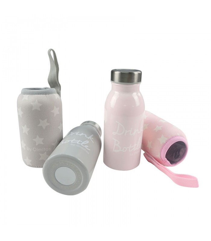 Comprar Garrafa de aço inoxidável + capa Olmitos a preço de oferta