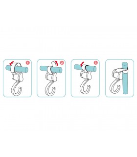 Gancho giratório multiuso Olmitos