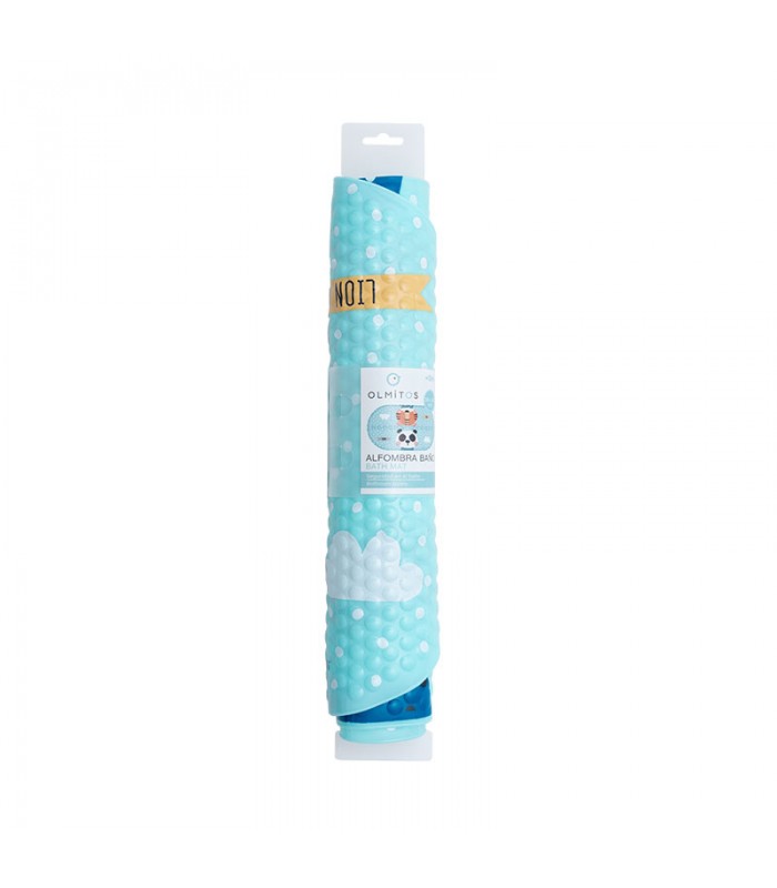 Alfombra antideslizante baño Olmitos | Ventosas peces 39x69 cm