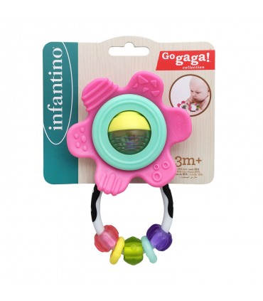Pink flower teether Infantino