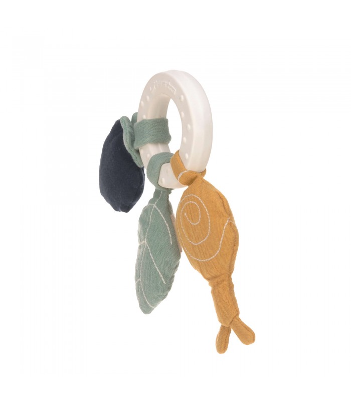 Natural rubber teether ring Lässig | organic snail
