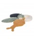 Natural rubber teether ring Lässig | organic snail