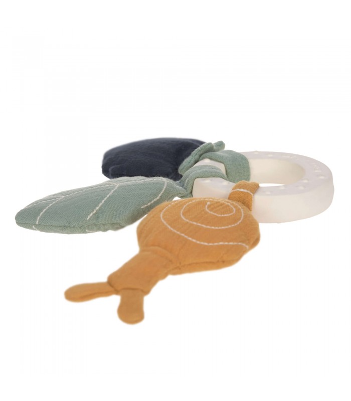 Natural rubber teether ring Lässig | organic snail