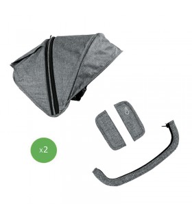 Hood + harness and bar protector stroller VentTwin Niu