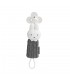 Pacifier clip Tiamo-Miffy | Gray woven flower clip