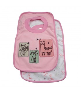 Defina 2 babadores com pescoço elástico Olmitos