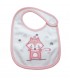 Set 3 baberos newborn Rabbit/Fox Olmitos | Trasera rizo 27x17