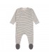 Footed pajamas from Lässig | Organic cotton striped romper