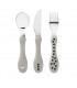 Pair of stainless steel cutlery Lässig