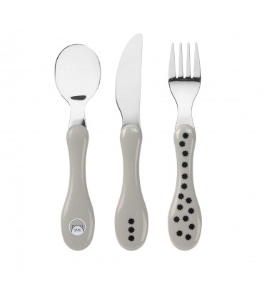 Pair of stainless steel cutlery Lässig