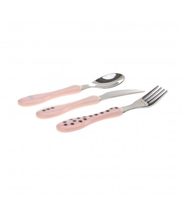 Pair of stainless steel cutlery Lässig