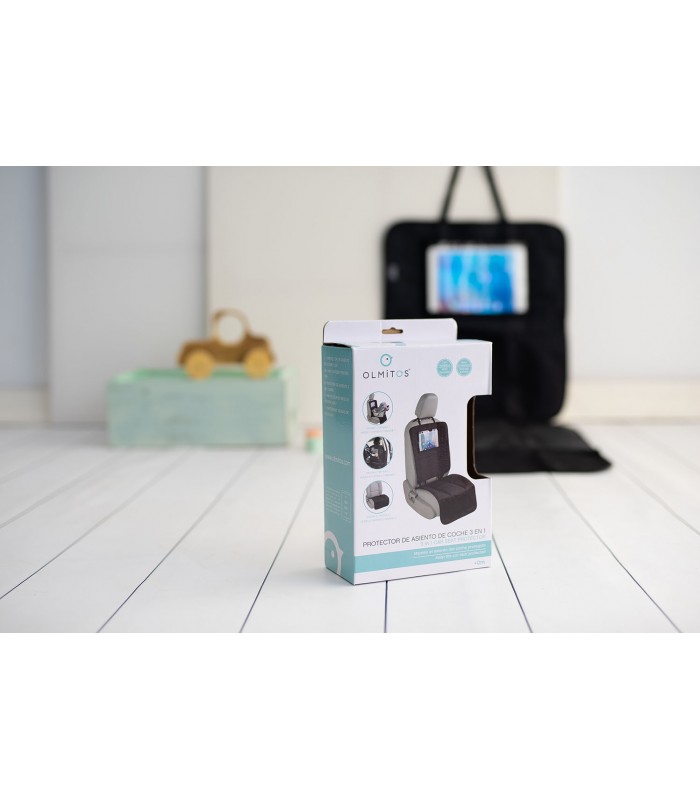 Car seat protector 3 in 1 Olmitos | Divisible pieces and touch window