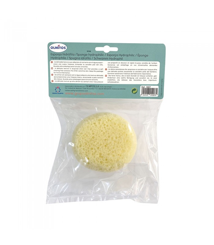 Hydrophilic baby sponge Olmitos | High-absorption synthetic fiber