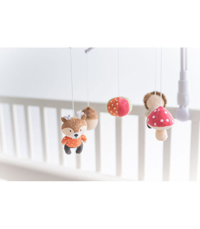 Musical Forest/Jungle Carousel Olmitos | Manual rotation with forest figures