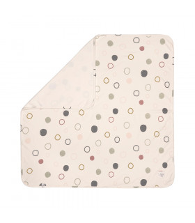 Organic cotton blanket 80x80cm Lässig | Earth ring print