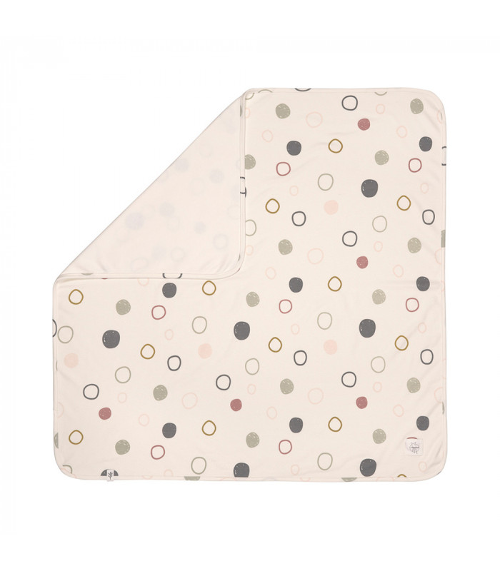 Organic cotton blanket 80x80cm Lässig | Earth ring print