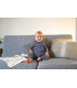 Organic cotton blanket 80x80cm Lässig | Earth ring print