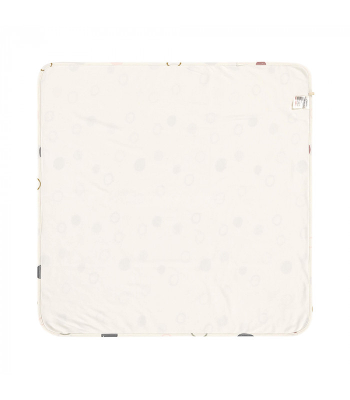 Organic cotton blanket 80x80cm Lässig | Earth ring print