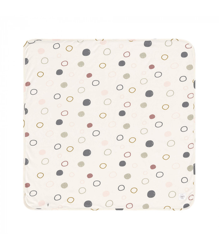 Organic cotton blanket 80x80cm Lässig | Earth ring print