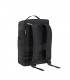 Mochila negra GRE Cross Lässig de diseño rectangular con correas acolchadas y asa superior resistente.