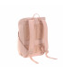 Mochila Slender Lässig color rosa palo, de forma rectangular con tirantes acolchados y espalda ergonómica.
