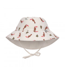 Reversible UV bath cap for girls | quick-dry giraffe print