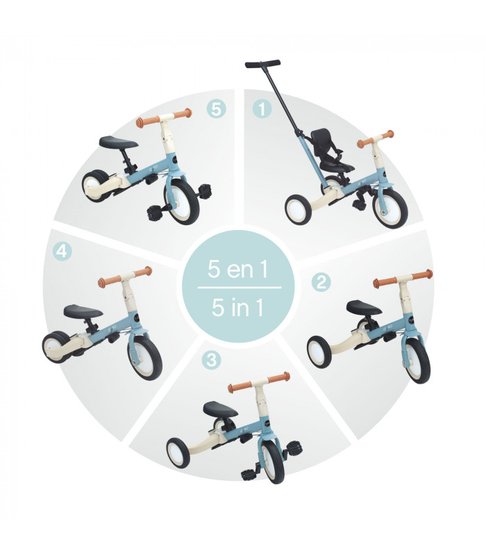 Triciclo multifunción Gyro de 1 a 5 años Olmitos | 5 etapas