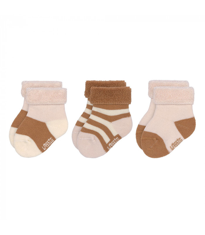 Newborn socks 3 units Lässig | double thermal plush band