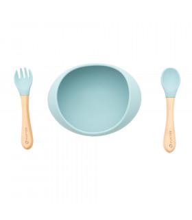 Three piece silicone tableware Olmitos