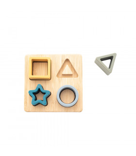 Bamboo wood and silicone puzzle Olmitos