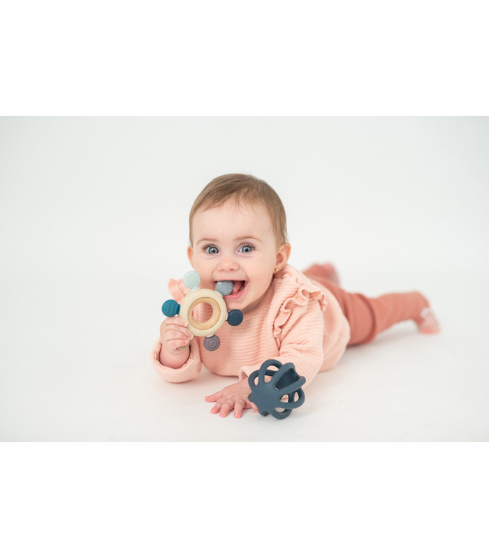 Set sensory teethers Olmitos | bimaterial duo with star