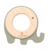 Beechwood and silicone teether ring Olmitoss