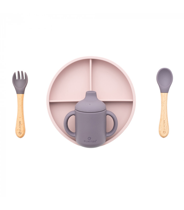 Five piece silicone tableware Olmitos