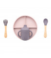 Five piece silicone tableware Olmitos