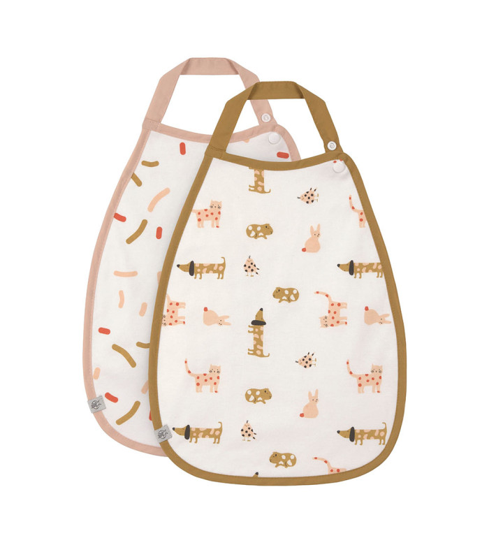 Medium Little Mateys 2pcs Bib Lässig | 30x38 cm repellent