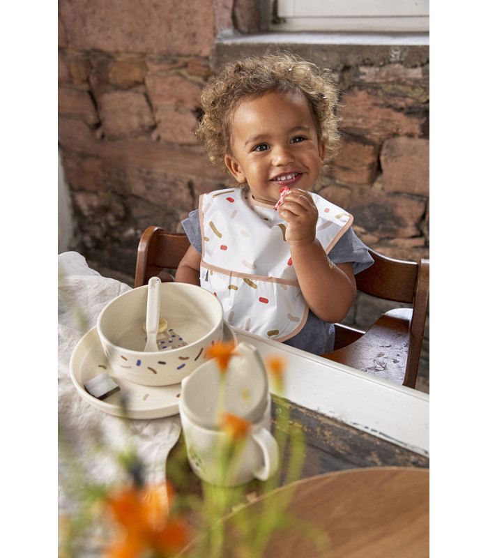 Pack of 2 bibs EVA Lässig | Translucent Ethylene-Vinyl-Acetate 26x38 cm
